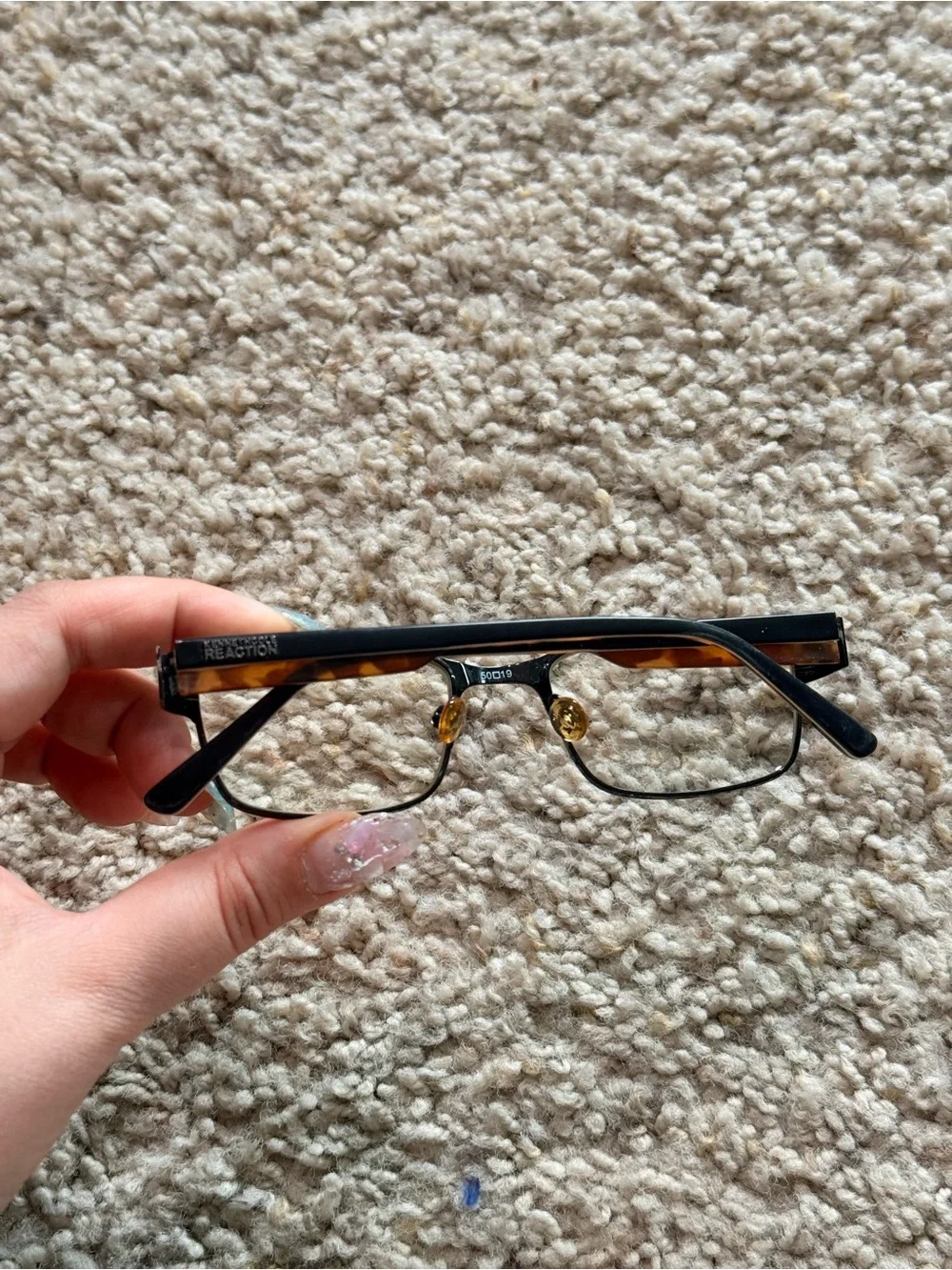 Kenneth Cole Reaction Tortoise & Black Eyeglass Frames KC0747